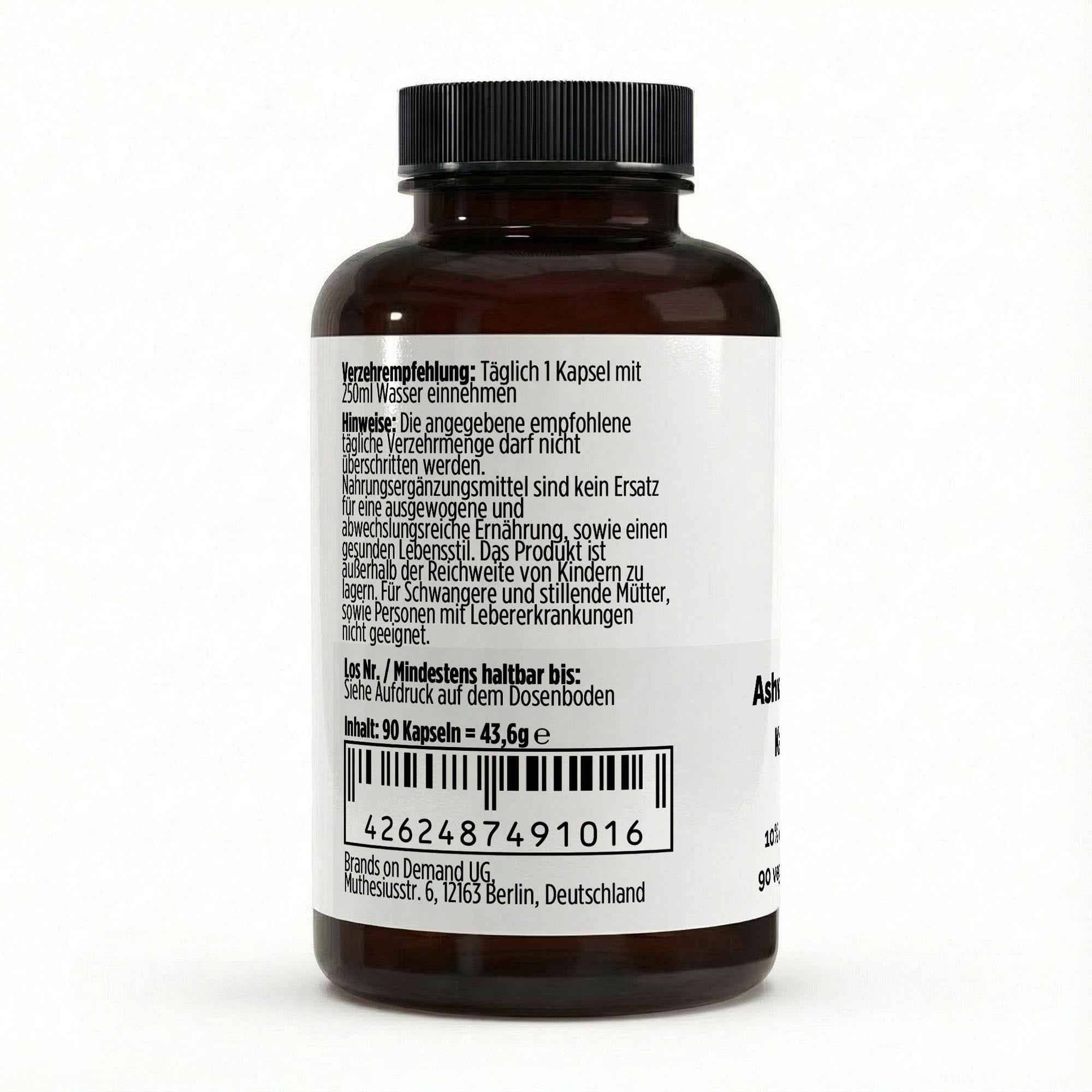 Ashwagandha (10% Withanólidos) - 90 cápsulas