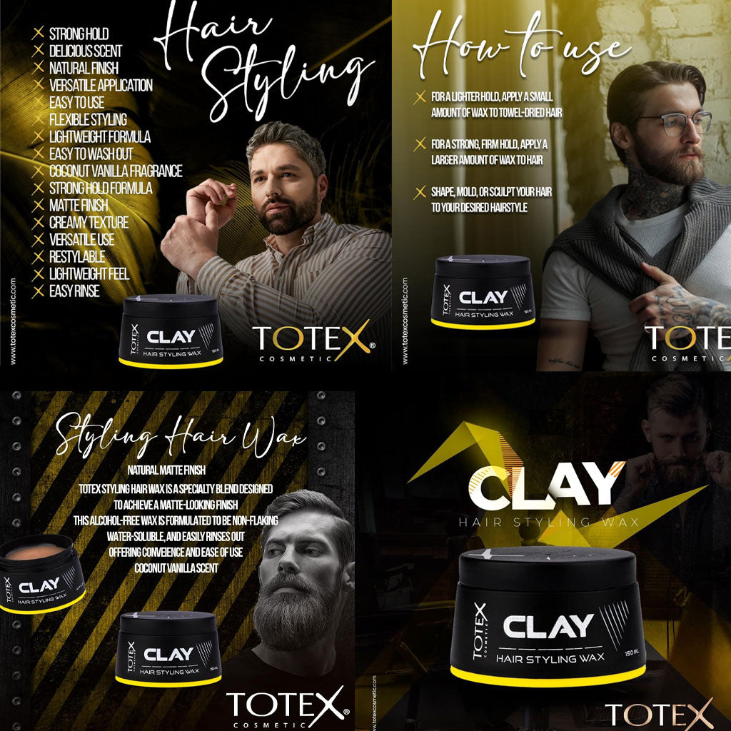 Totex Cosmetic Totex Clay Hair Styling Wax