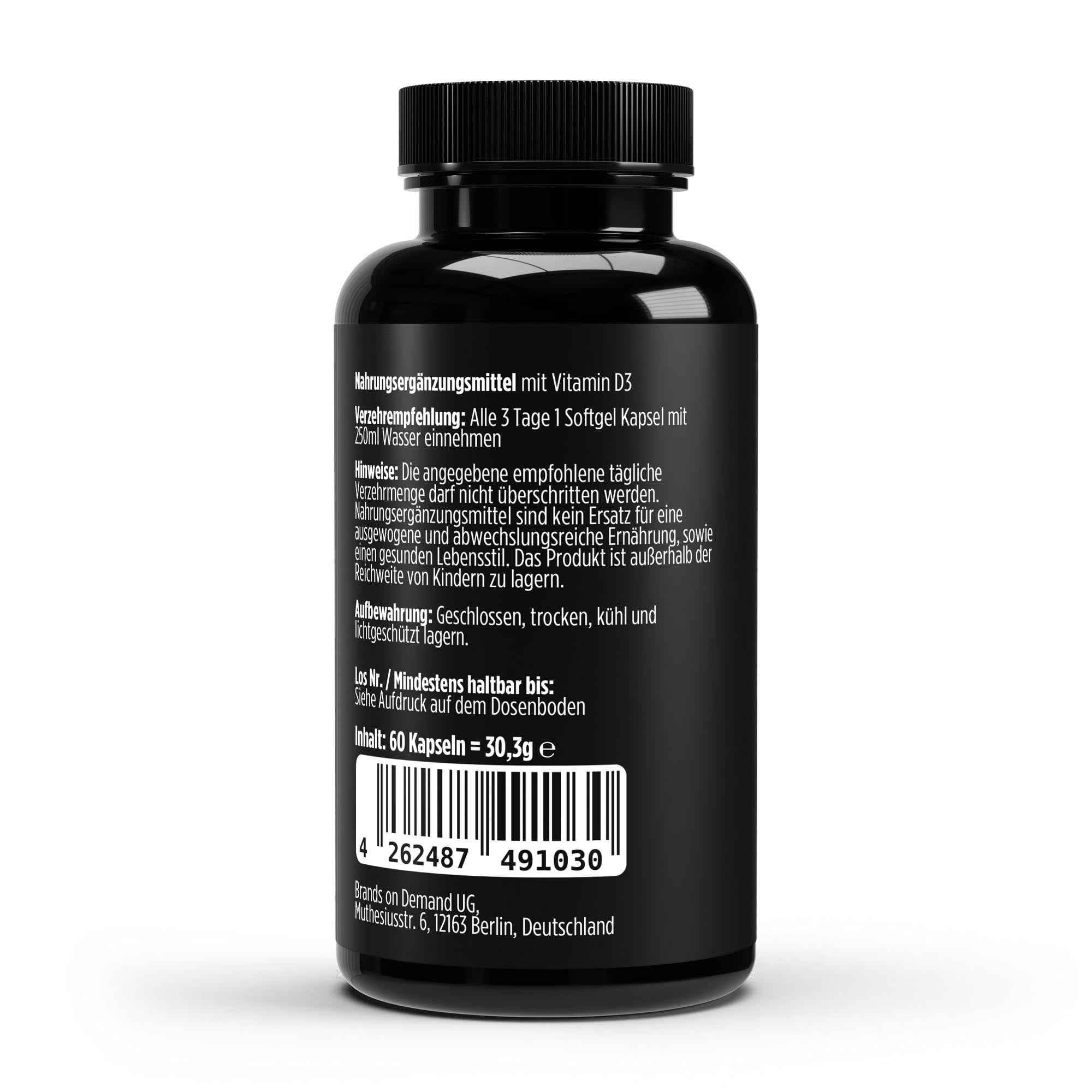 Vitamina D3 3.000 UI - 60 cápsulas